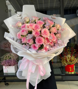 Bó hoa hồng nhập khẩu 